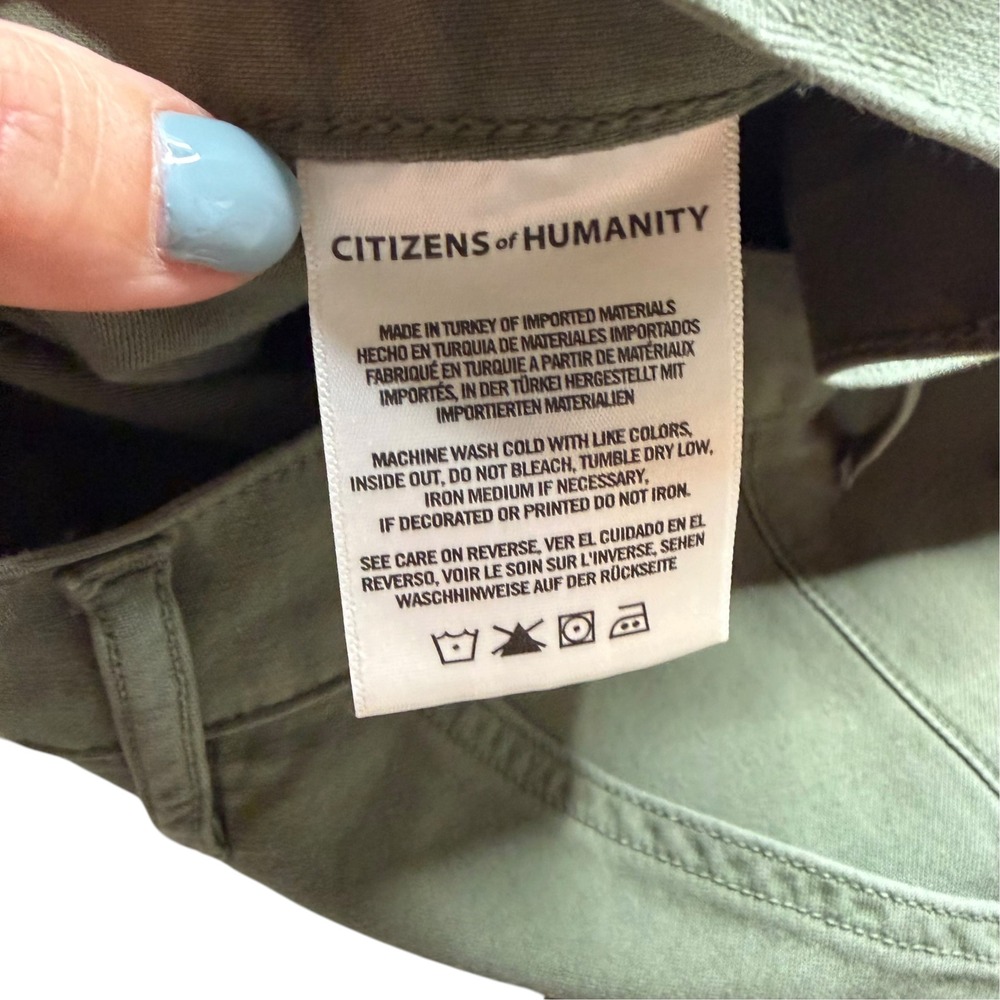 CITIZENS OF HUMANITY Surplus Leah Fatigue Utility Pants Olive Green Women's 27 - Picture 7 of 10